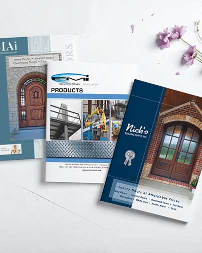 Professionally designed and printed product catalog